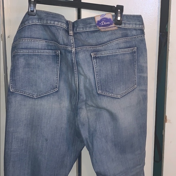 Old navy diva denim paint splattered jeans - Picture 4 of 5